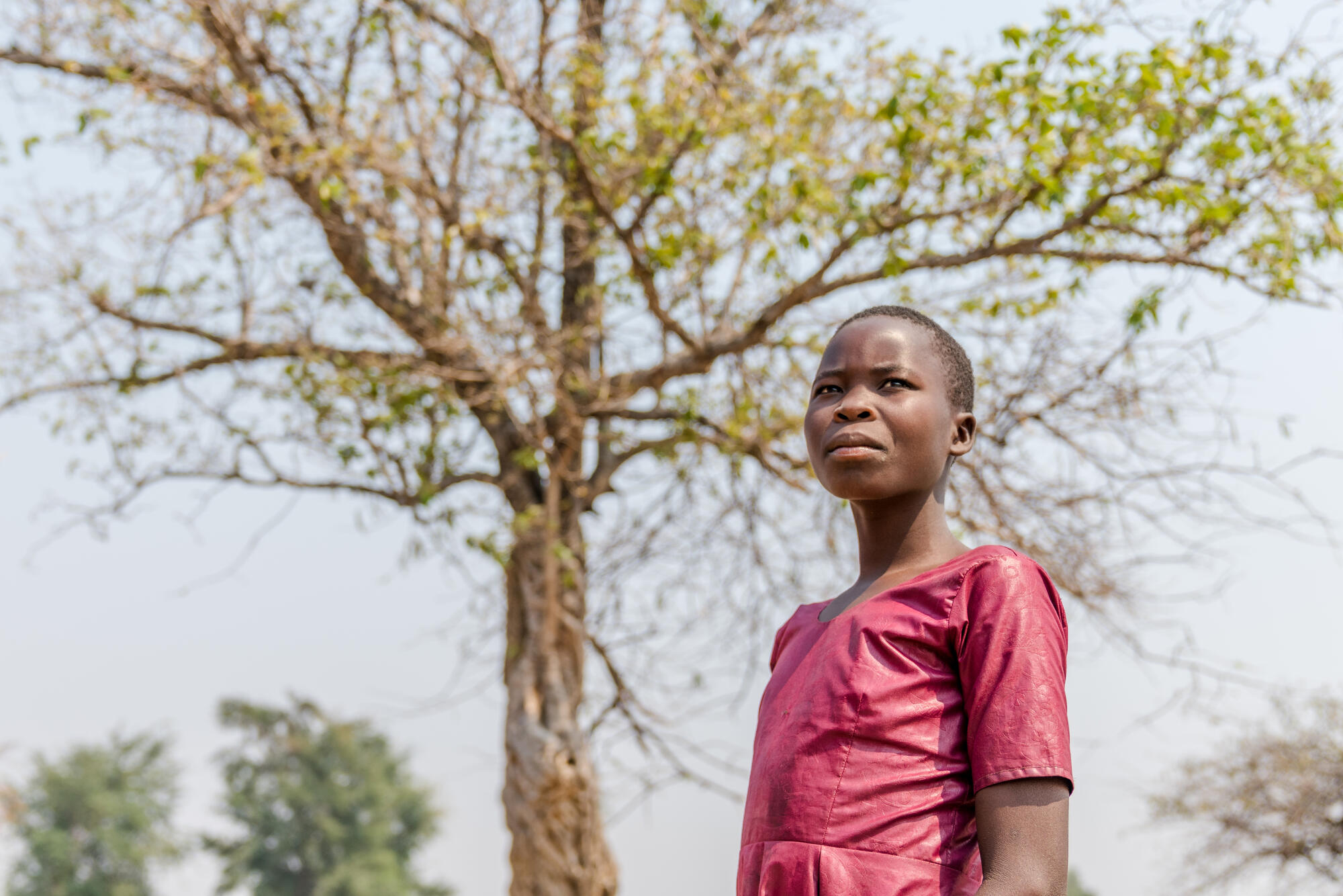 World Vision are helping Judith's community in Malawi by providing irrigation channels and offering training on new farming techniques. 